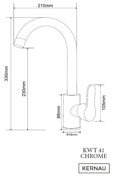 SET KSS M 3538 1B Satin + KWT 41 Chrome